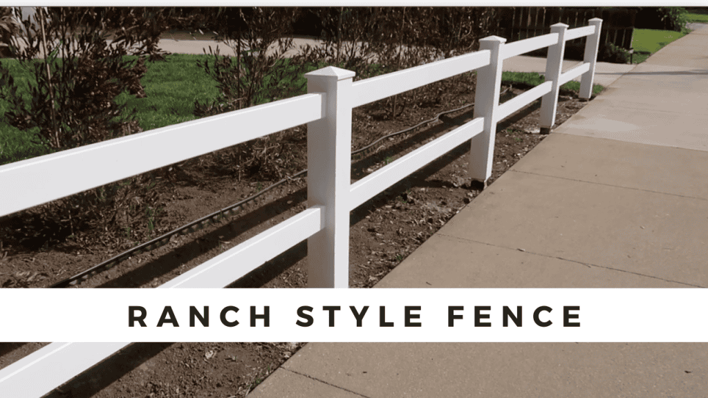ranch style fence
